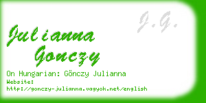 julianna gonczy business card
