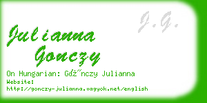 julianna gonczy business card